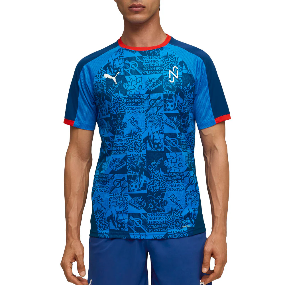 PUMA X NEYMAR Junior Playmaker Crew Neck Short Sleeve Soccer Jersey - Image 3