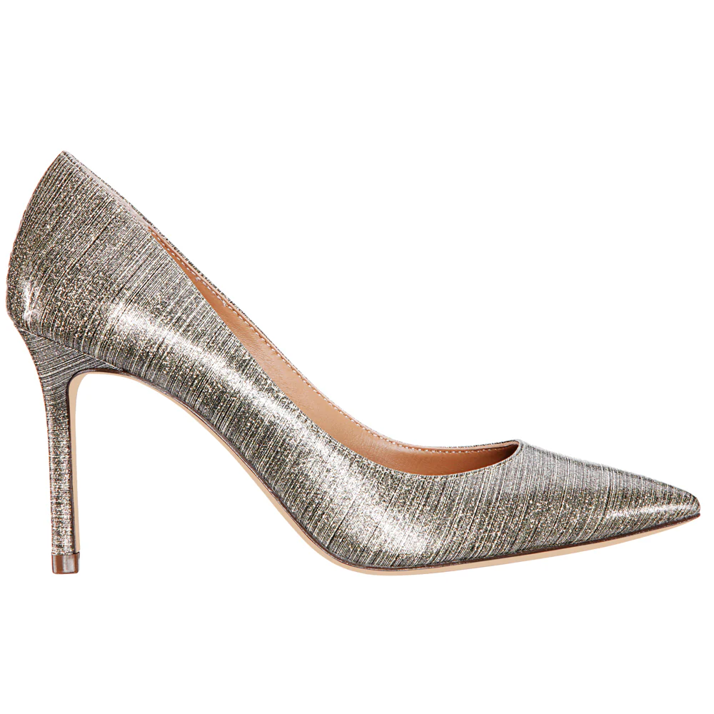 Nina Metallic Pointed Toe Stiletto Pumps