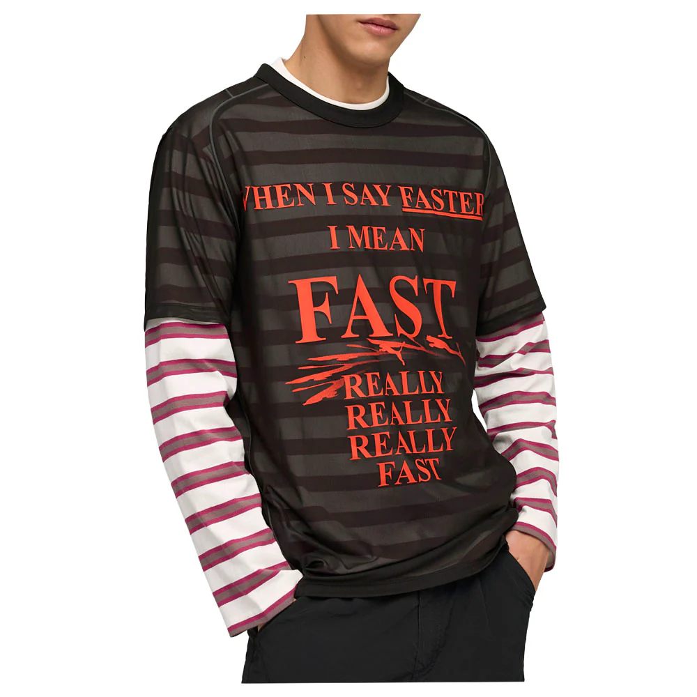 Nine To Five Mesh Graphic Crew Neck Short Sleeve T-Shirt - Image 3