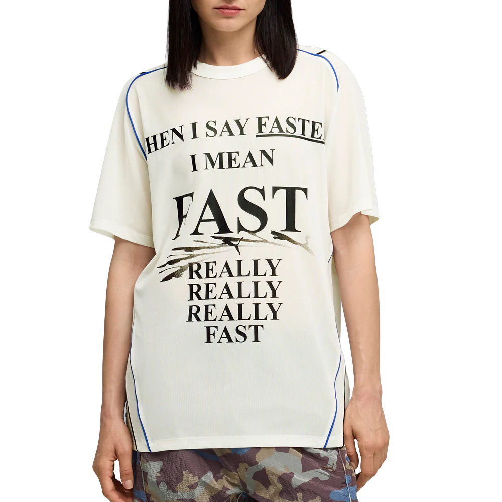 Nine To Five Mesh Graphic Crew Neck Short Sleeve T-Shirt - Image 3