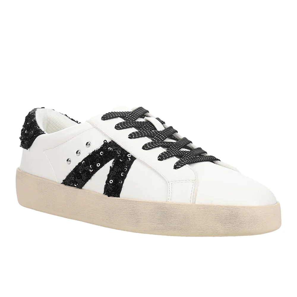 No Chaser Sequin Lace Up Sneakers - Image 2