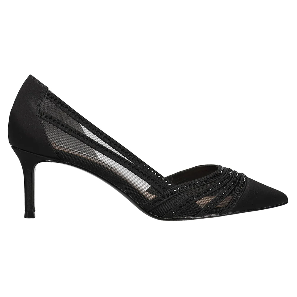 Noreen Rhinestone Pointed Toe Evening Pumps