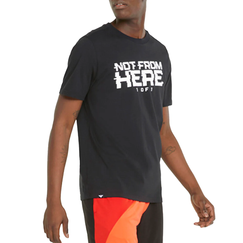 Not From Here Graphic Crew Neck Short Sleeve T-Shirt - Image 5