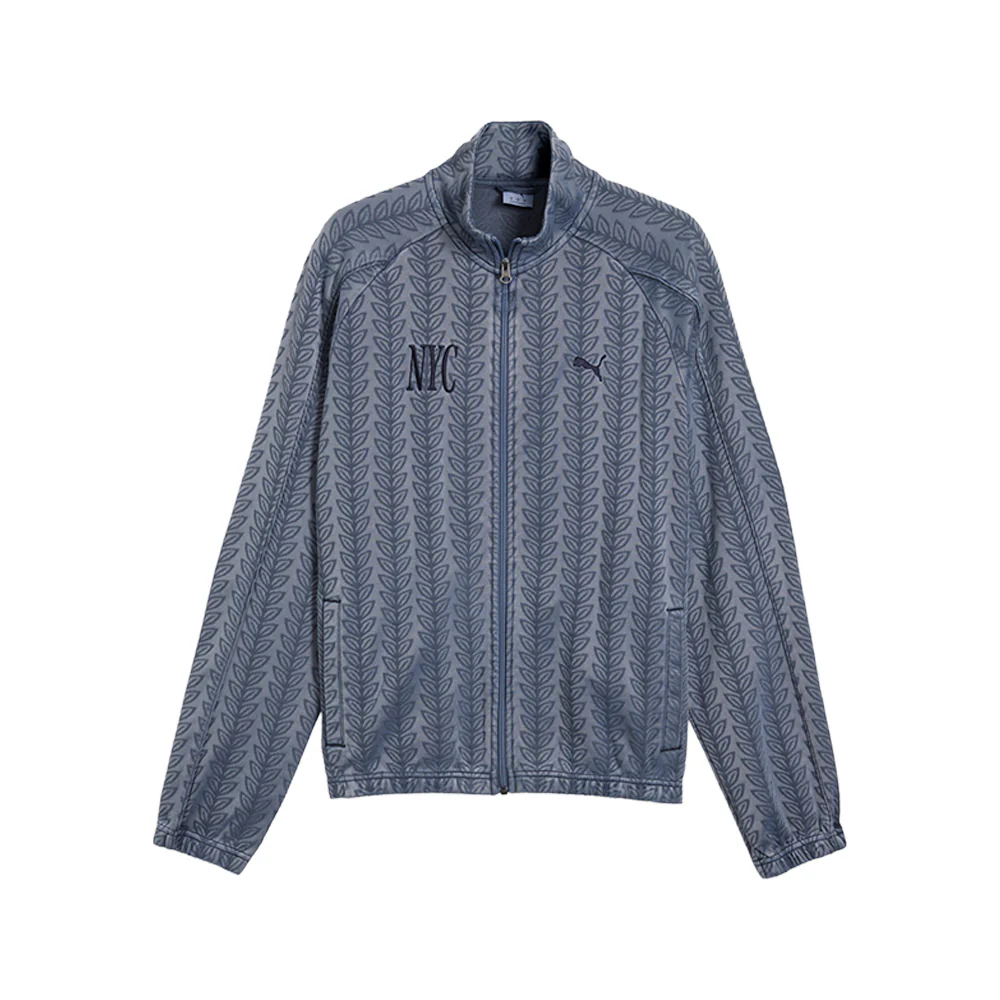 NYC T7 Jacquard Relaxed Full Zip Track Jacket