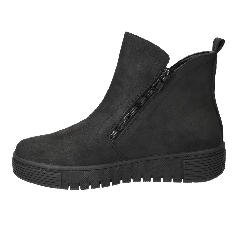 Oaklee Platform Ankle Round Toe Zippered Booties - Image 3