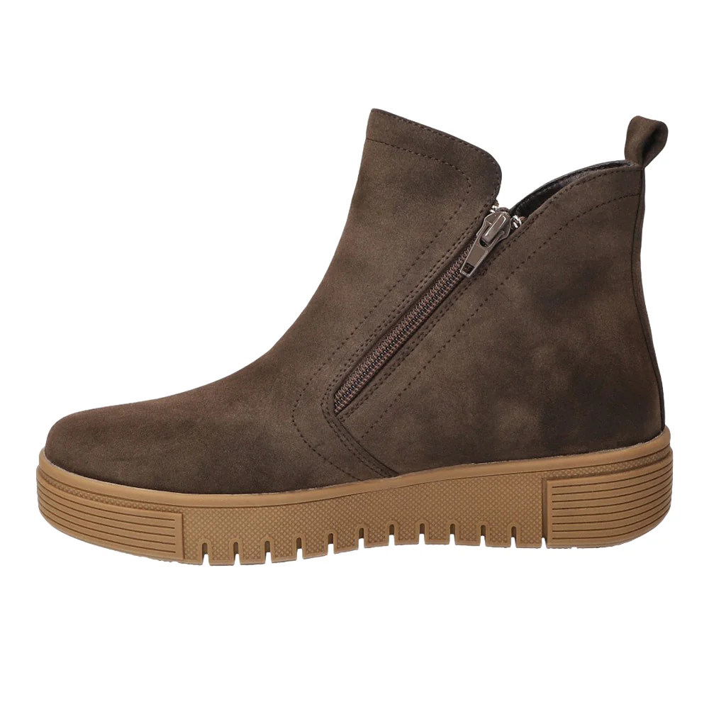 Oaklee Platform Ankle Round Toe Zippered Booties - Image 3