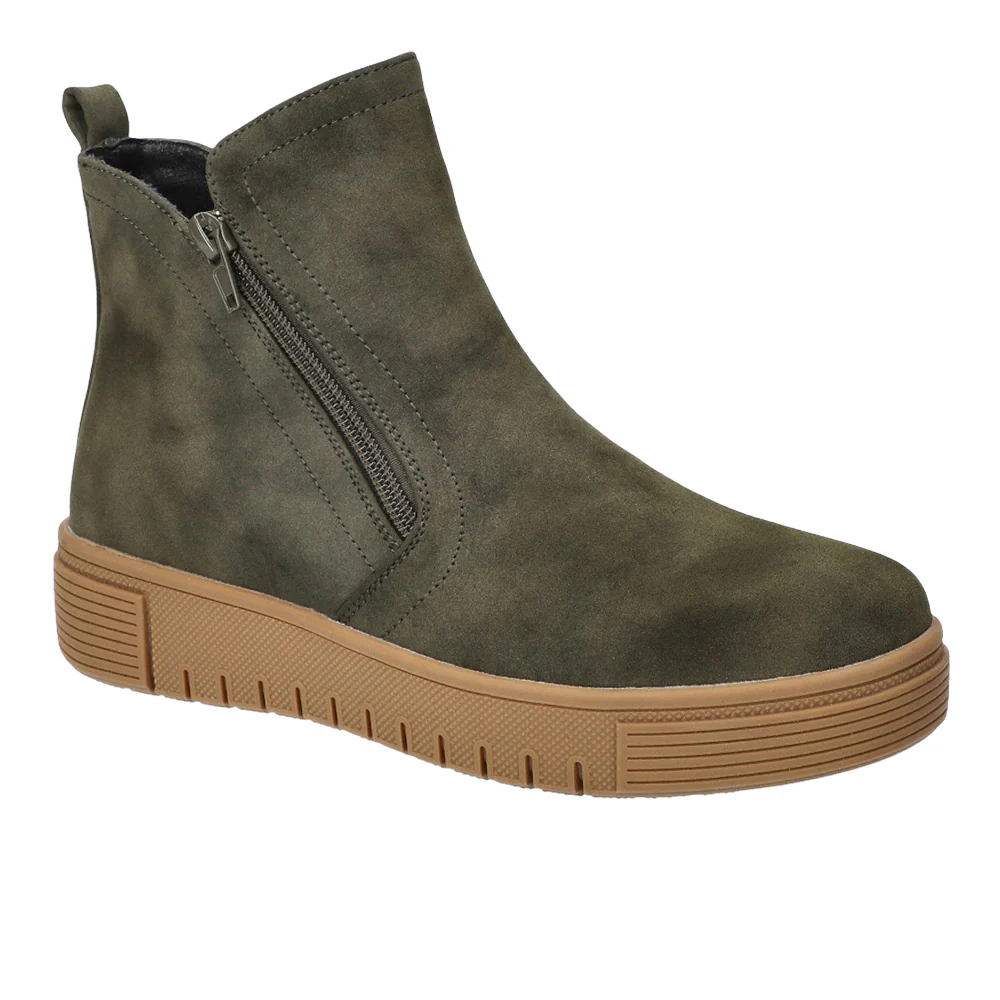 Oaklee Platform Ankle Round Toe Zippered Booties - Image 2