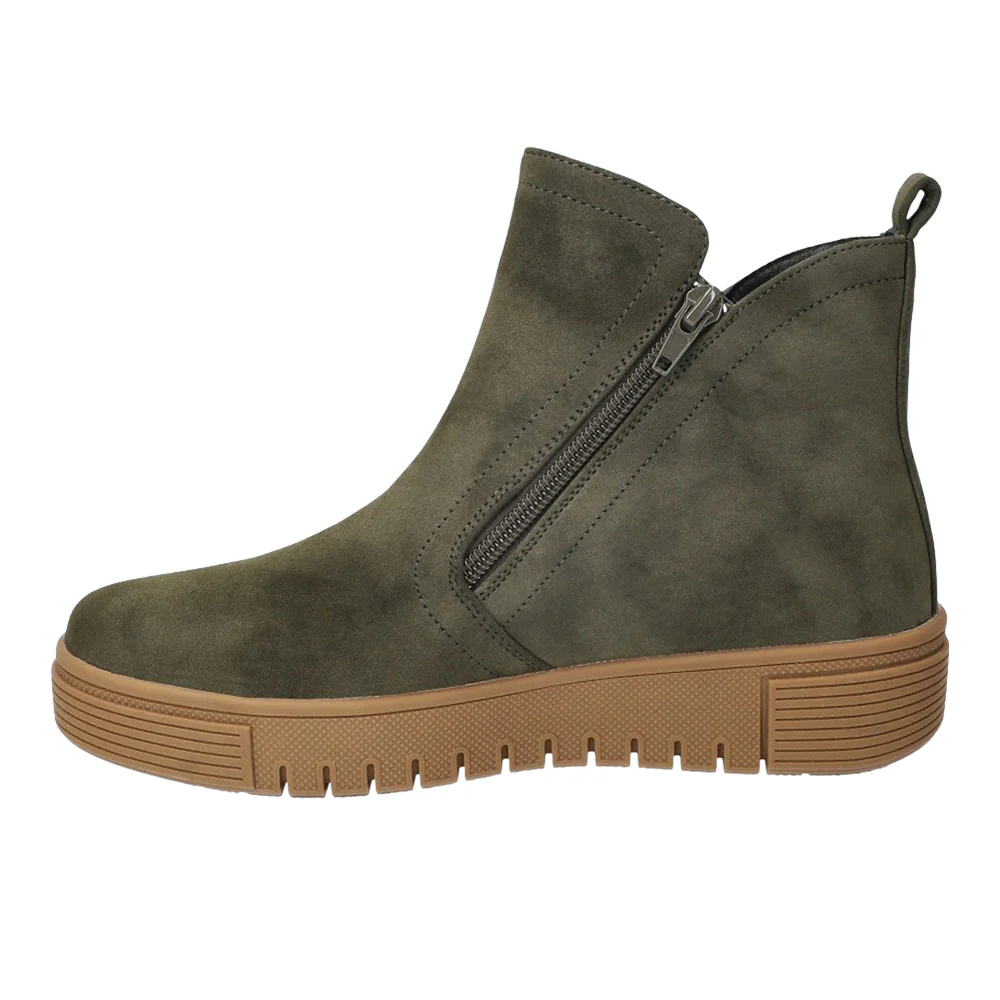 Oaklee Platform Ankle Round Toe Zippered Booties - Image 3