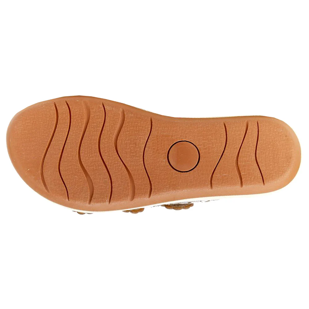 Odysseus Metallic Perforated Slide Sandals - Image 5