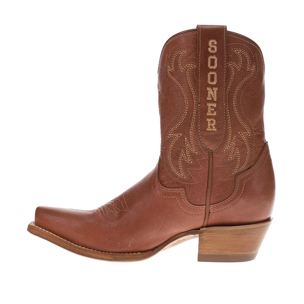 Oklahoma Gameday Snip Toe Cowboy Booties - Image 3