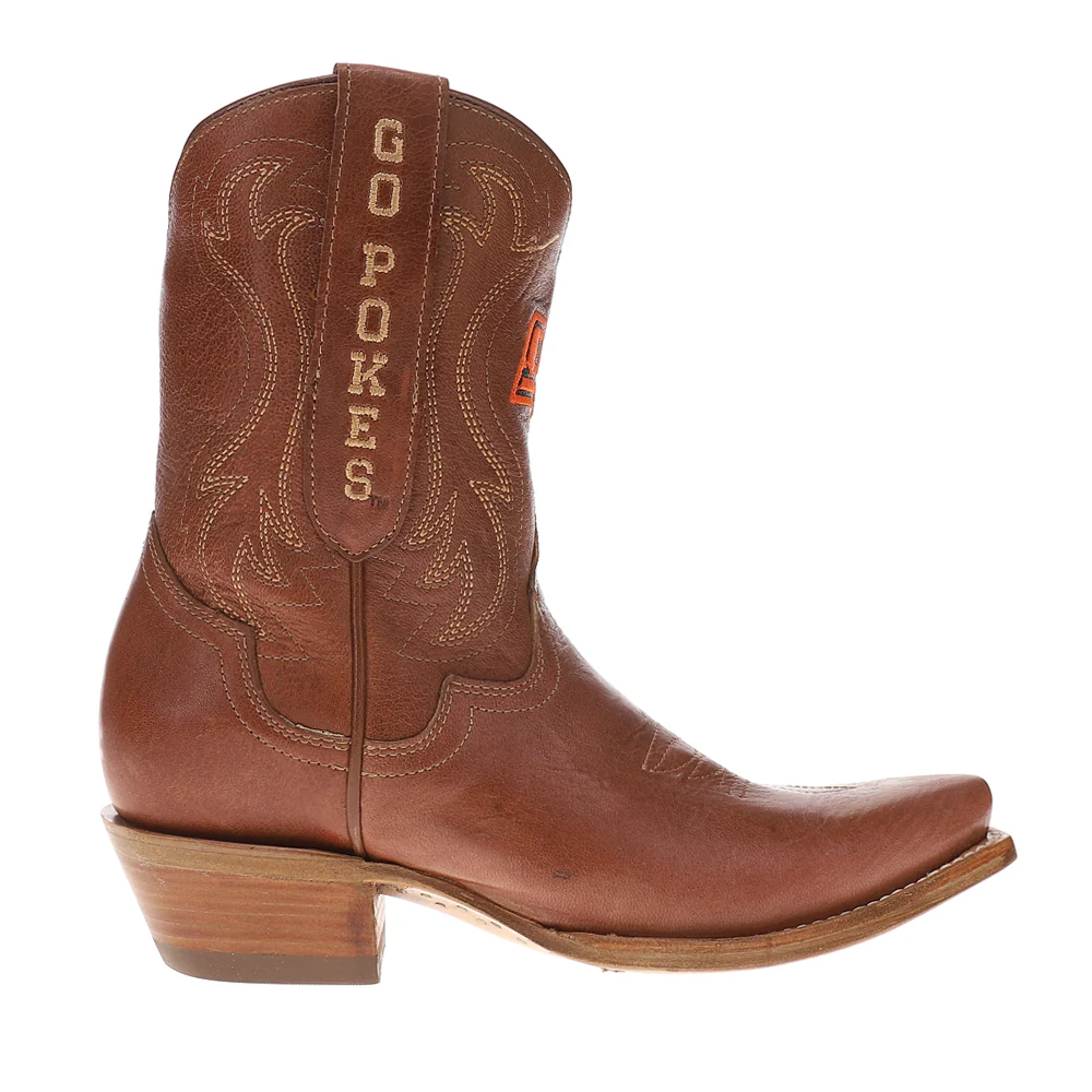 Oklahoma State Gameday Snip Toe Cowboy Booties