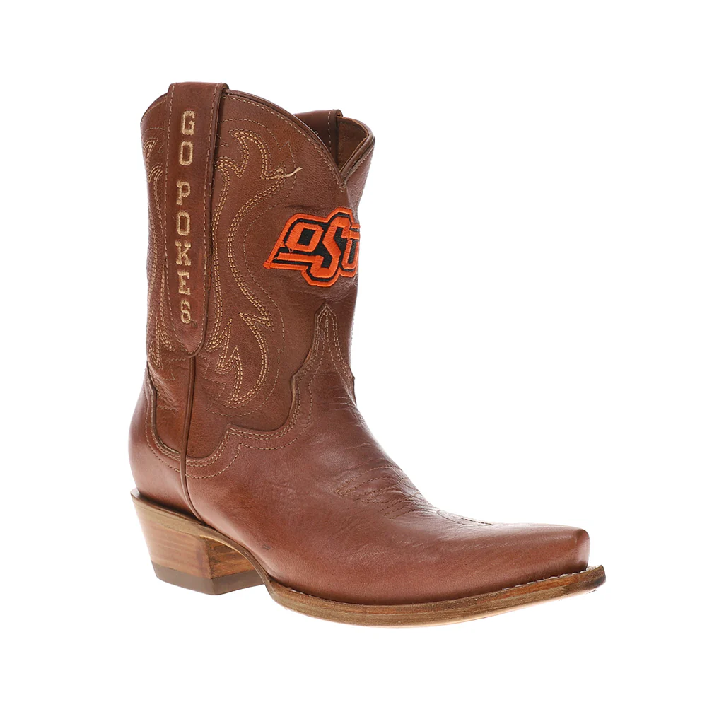 Oklahoma State Gameday Snip Toe Cowboy Booties - Image 2