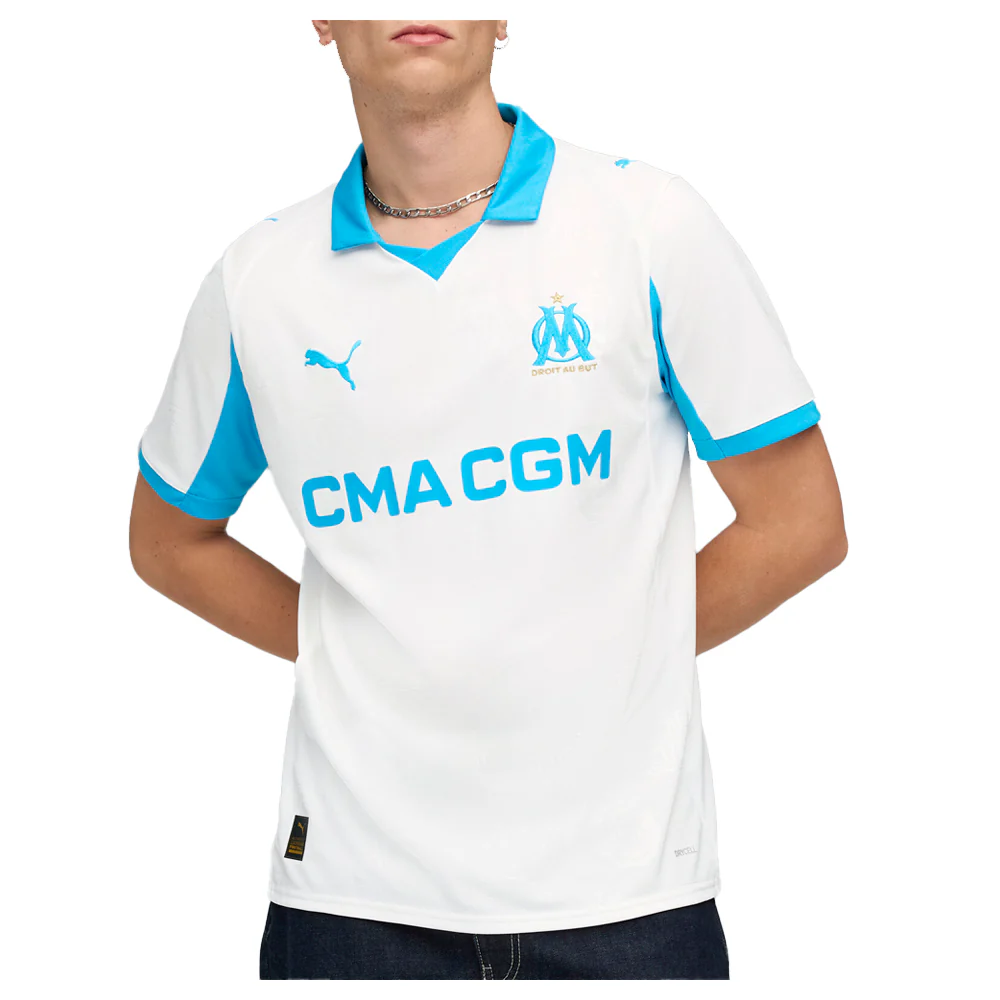 Olympique de Marseille Collared Short Sleeve Soccer Jersey 24/25 - Image 3