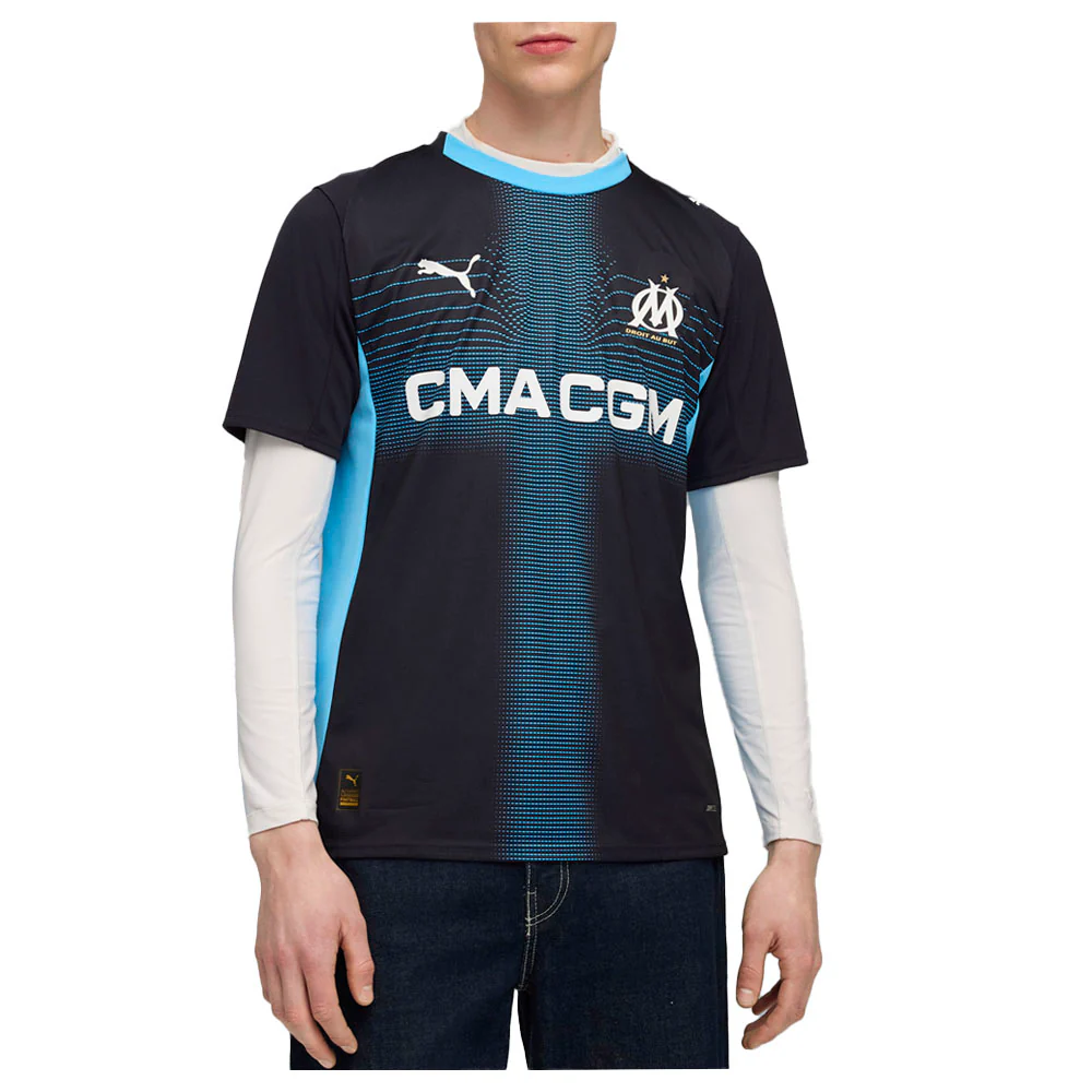 Olympique de Marseille Collared Short Sleeve Soccer Jersey 25/26 - Image 3