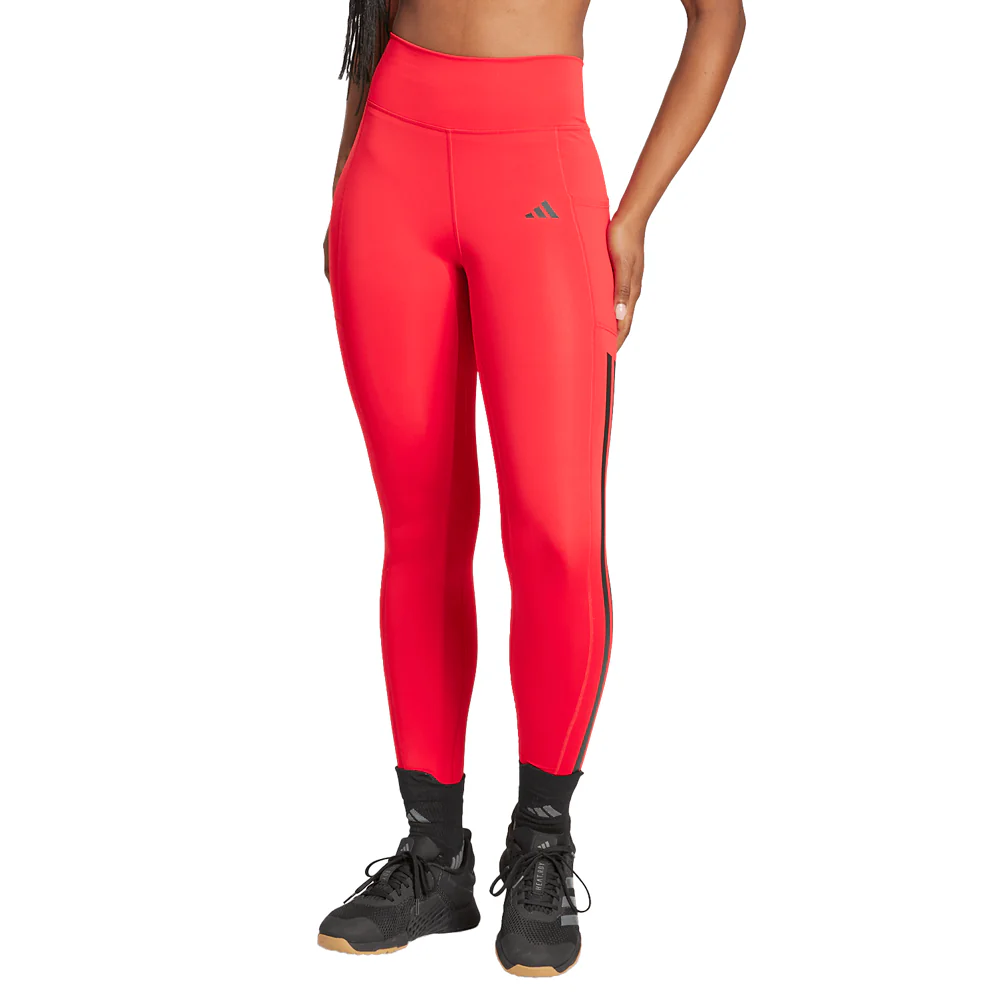 Optimé 3-Stripes Full-Length Athletic Leggings - Image 2