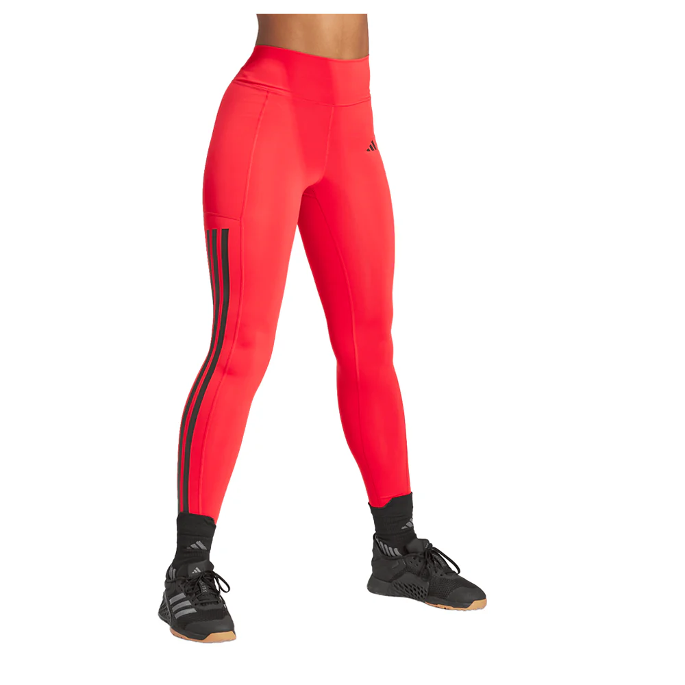 Optimé 3-Stripes Full-Length Athletic Leggings - Image 4