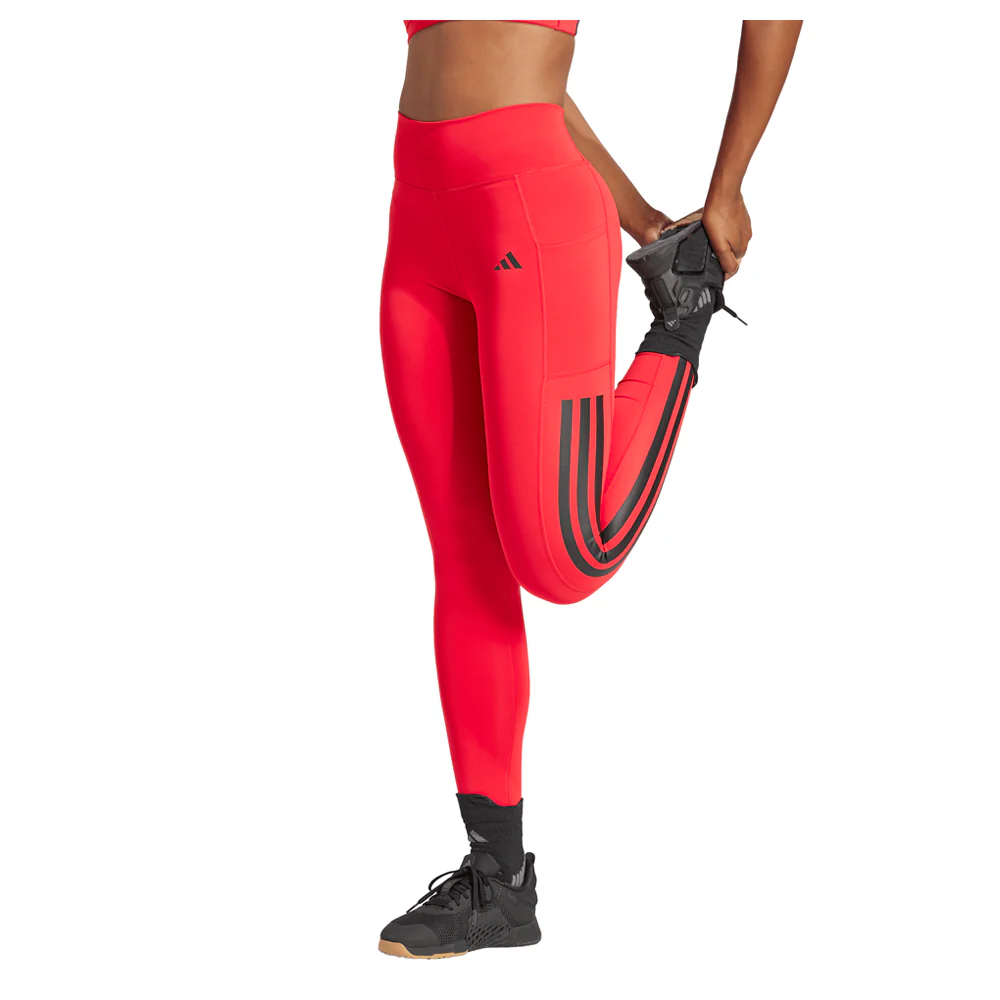 Optimé 3-Stripes Full-Length Athletic Leggings - Image 5