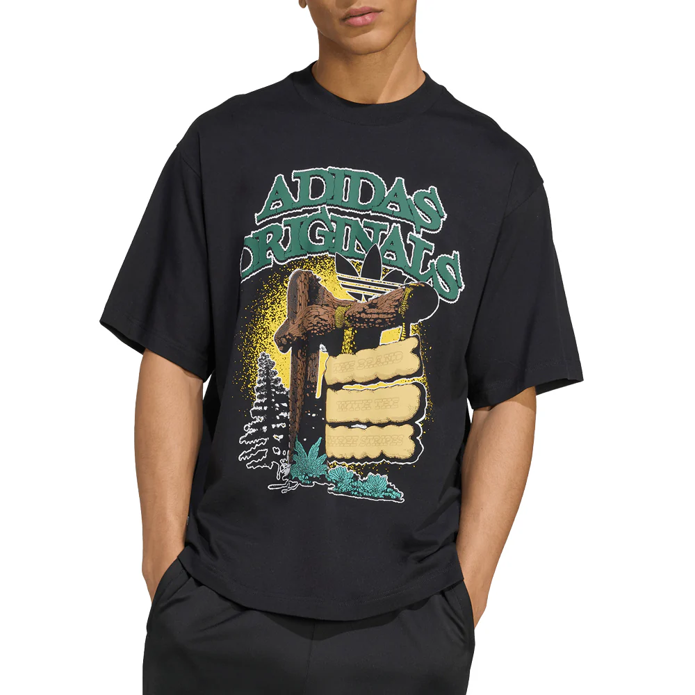 Originals Camp Graphic Crew Neck Short Sleeve T-Shirt - Image 3