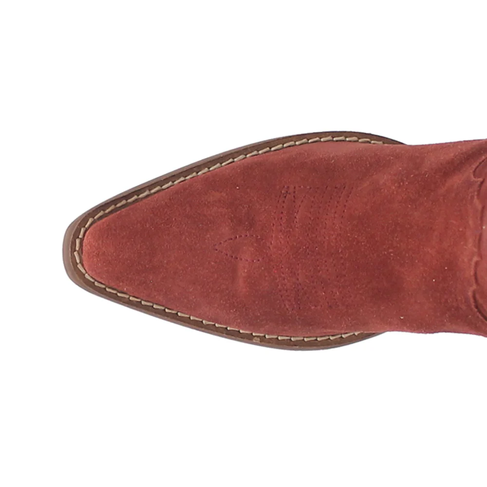 Out West Tall Embroidered Snip Toe Pull On Cowboy Boots - Image 4