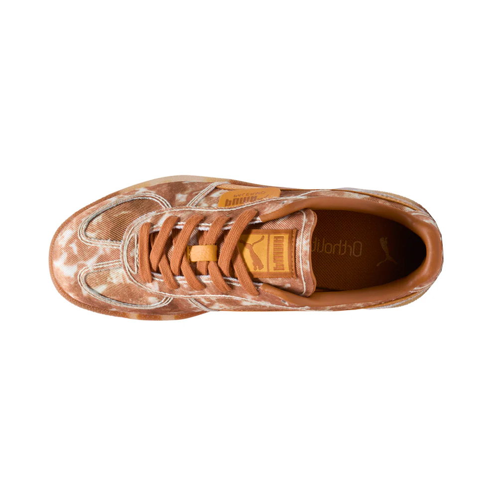 Palermo Faded Denim Lace Up Sneakers - Image 4