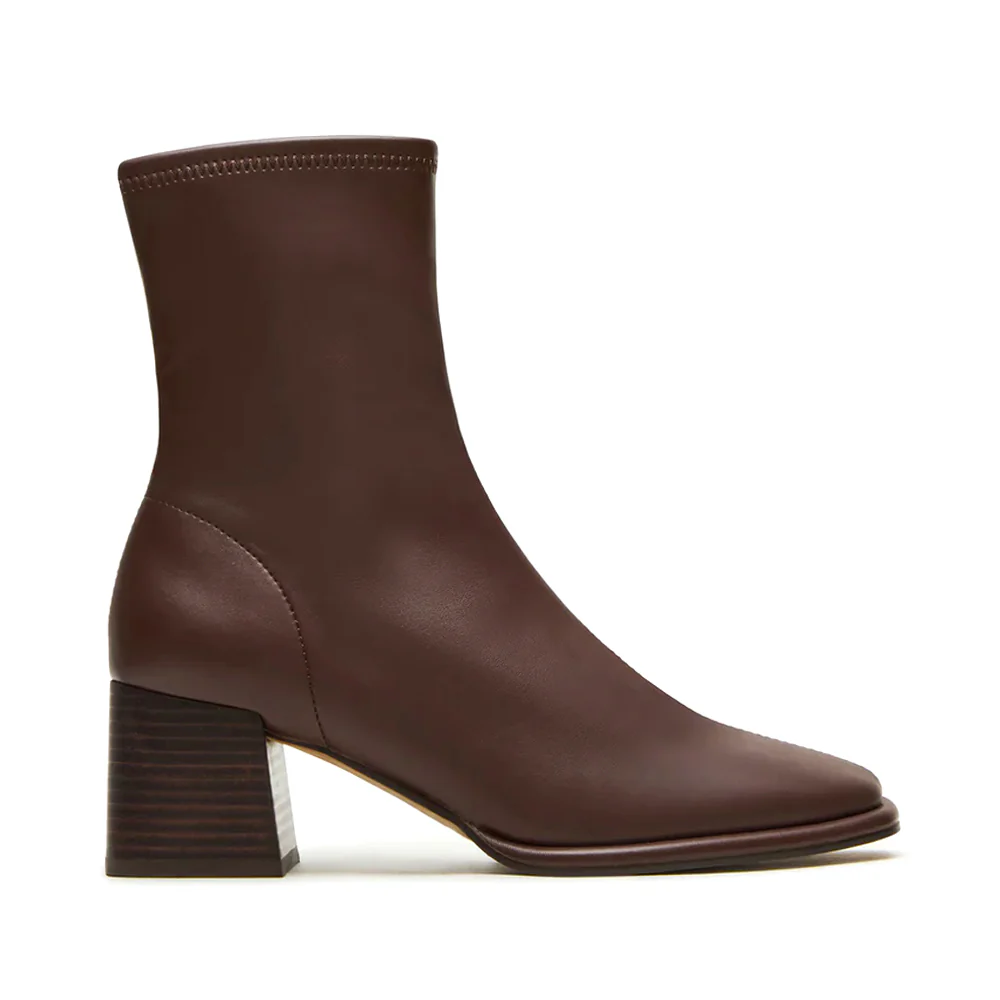 Pammy Square Toe Zippered Boots