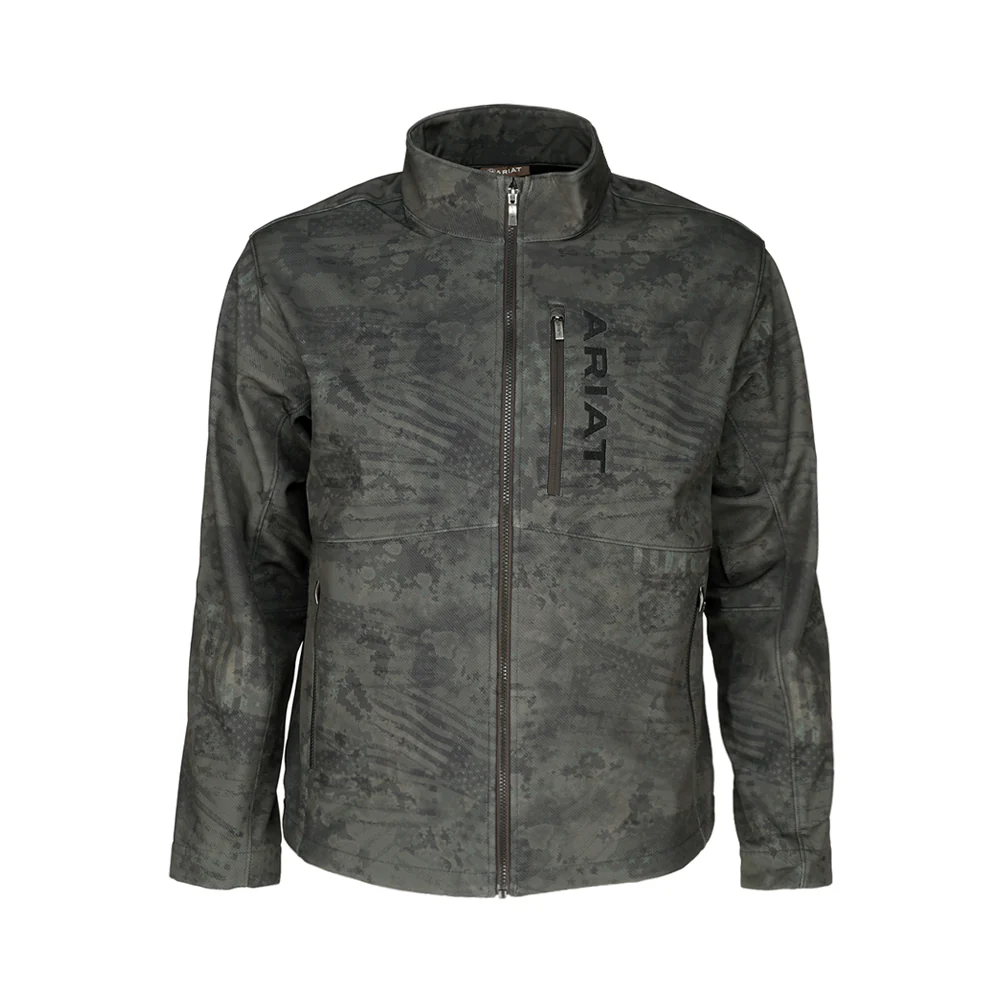 Patriot Flag Softshell Full Zip Jacket