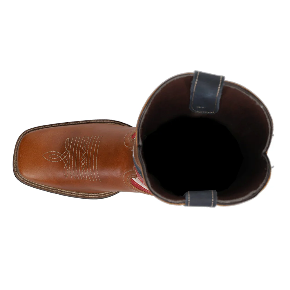 Patriotism Square Toe Cowboy Boots - Image 4