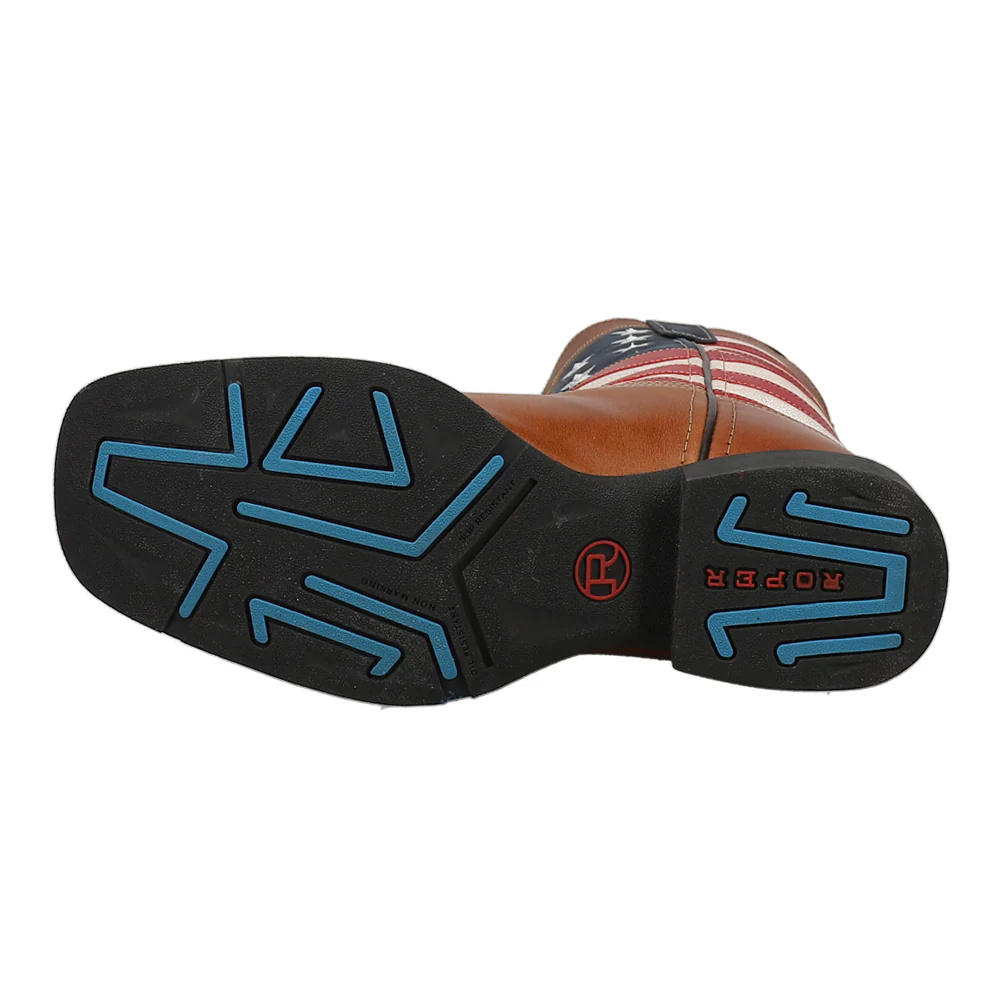 Patriotism Square Toe Cowboy Boots - Image 5