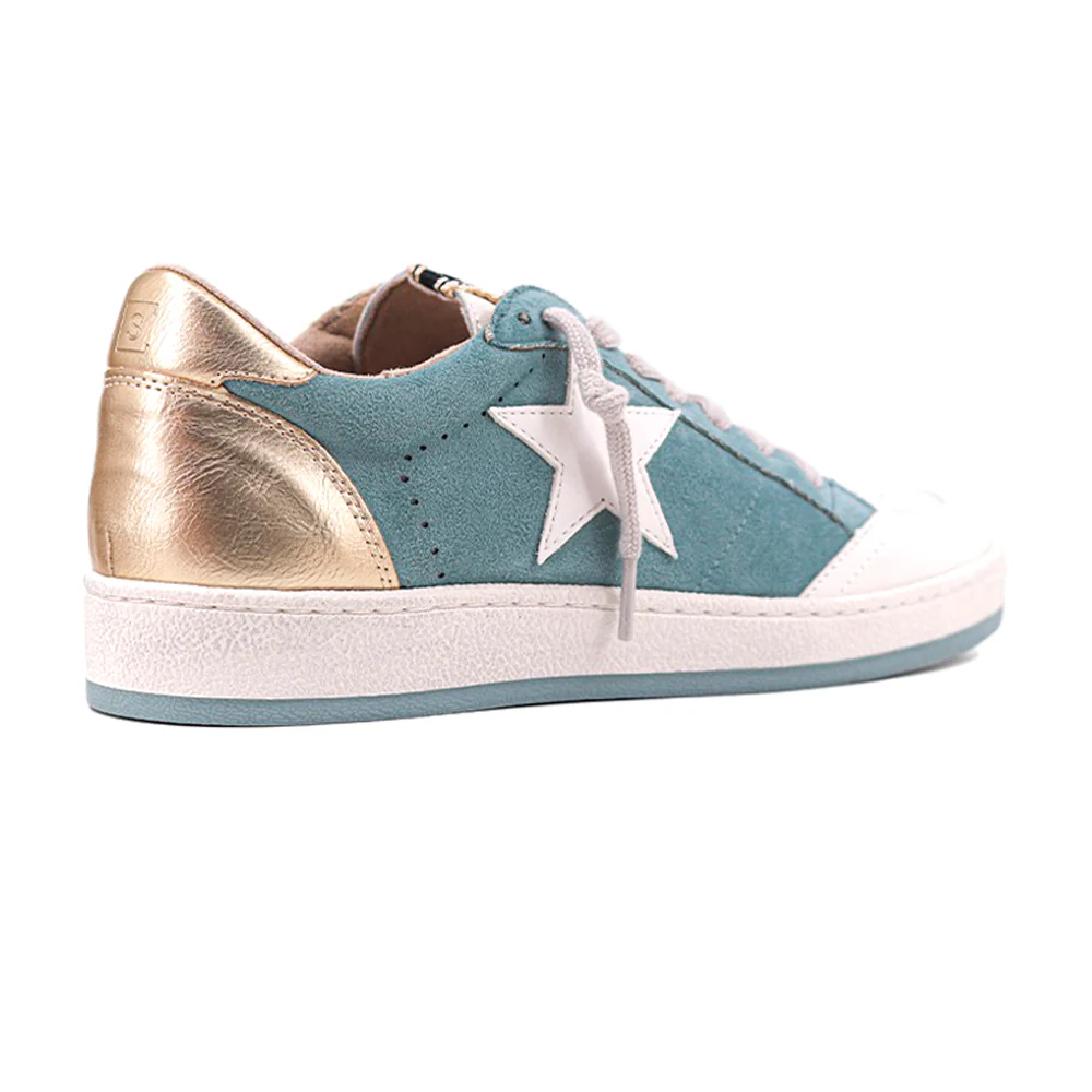 Paz Metallic Lace Up Sneakers - Image 3