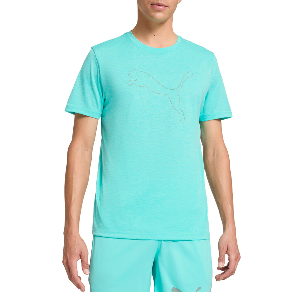 Train All Day Essentials Heather Cat Crew Neck Short Sleeve T-Shirt - Image 3