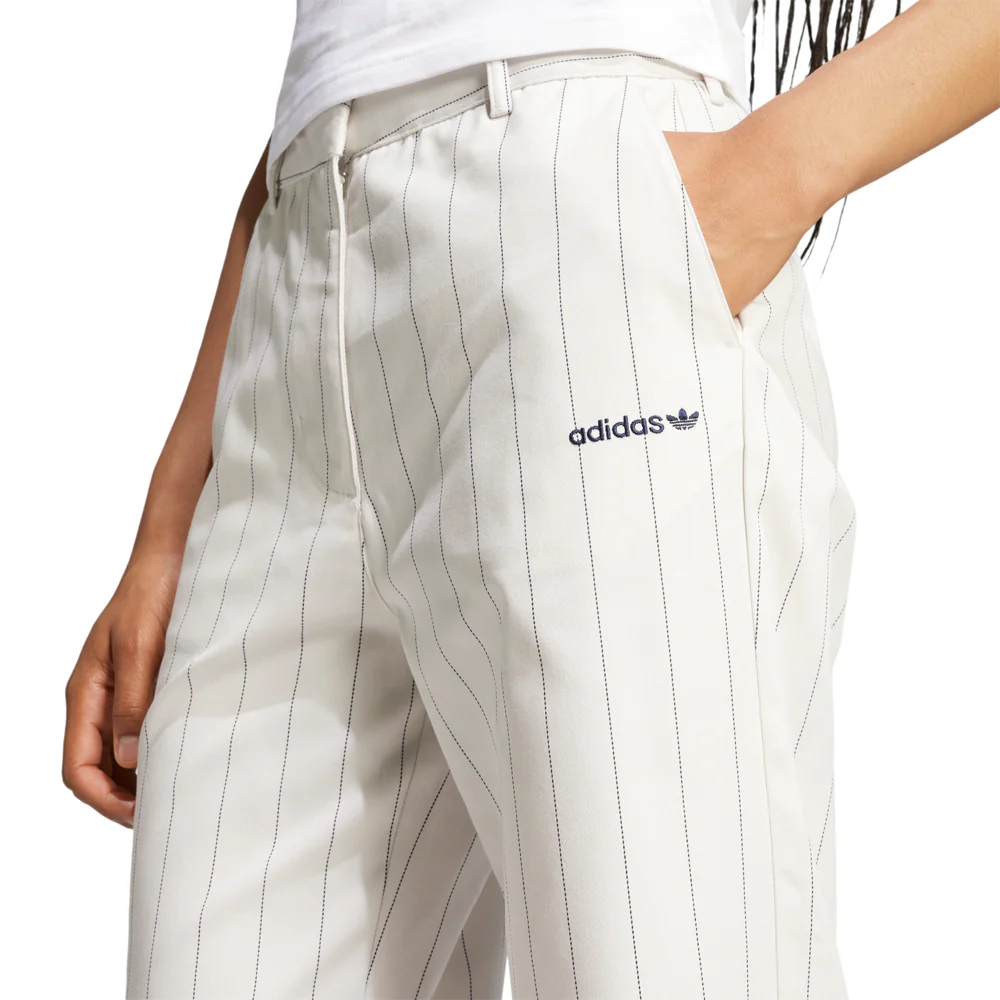 Pinstripe Twill Loose Trousers - Image 4