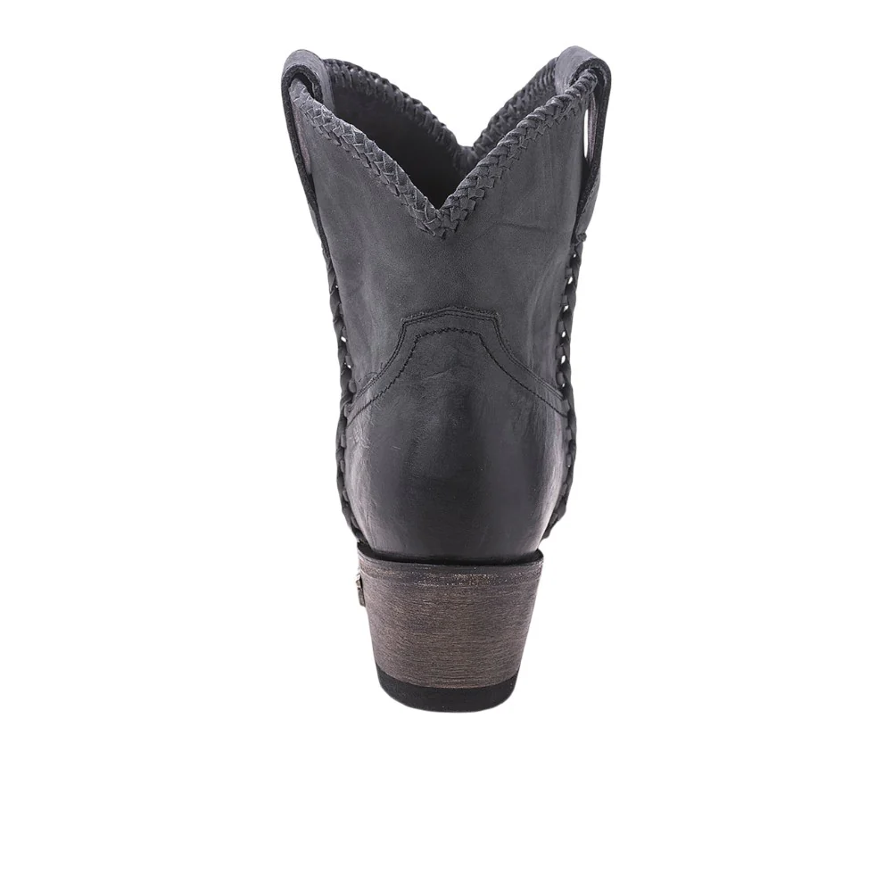 Plain Jane Braided Round Toe Cowboy Bootie - Image 3