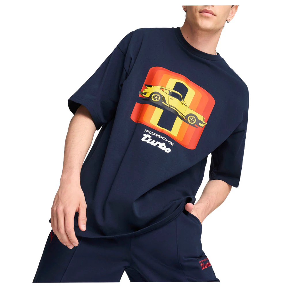 Porsche Legacy 911 Graphic Crew Neck Short Sleeve T-Shirt - Image 3