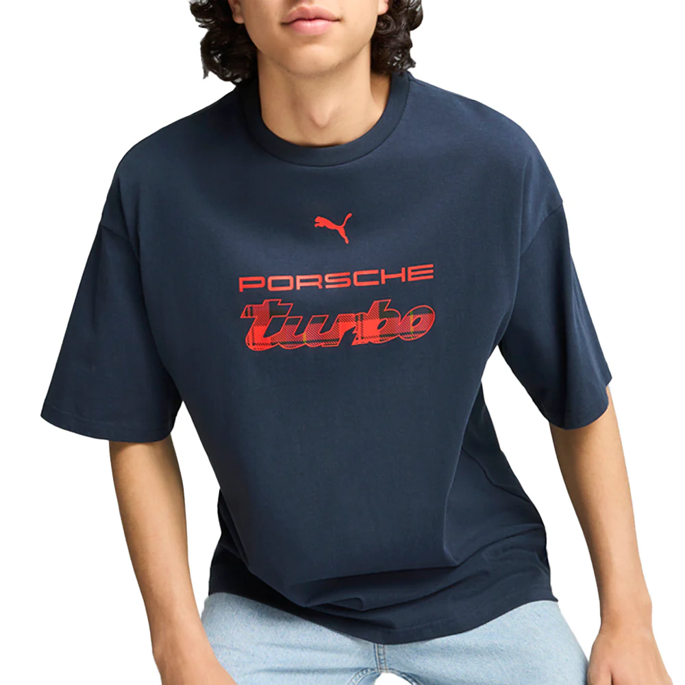 Porsche Legacy Statement Logo Crew Neck Short Sleeve T-Shirt - Image 3