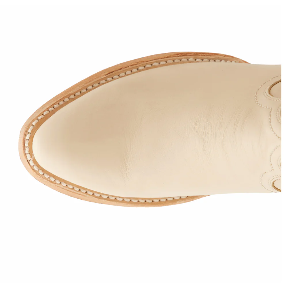 Plain Jane Zippered Round Toe Cowboy Bootie - Image 4