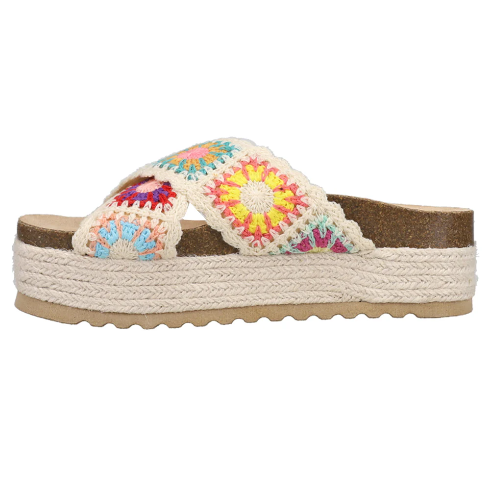 Plays Floral Espadrille Platform Sandals - Image 3