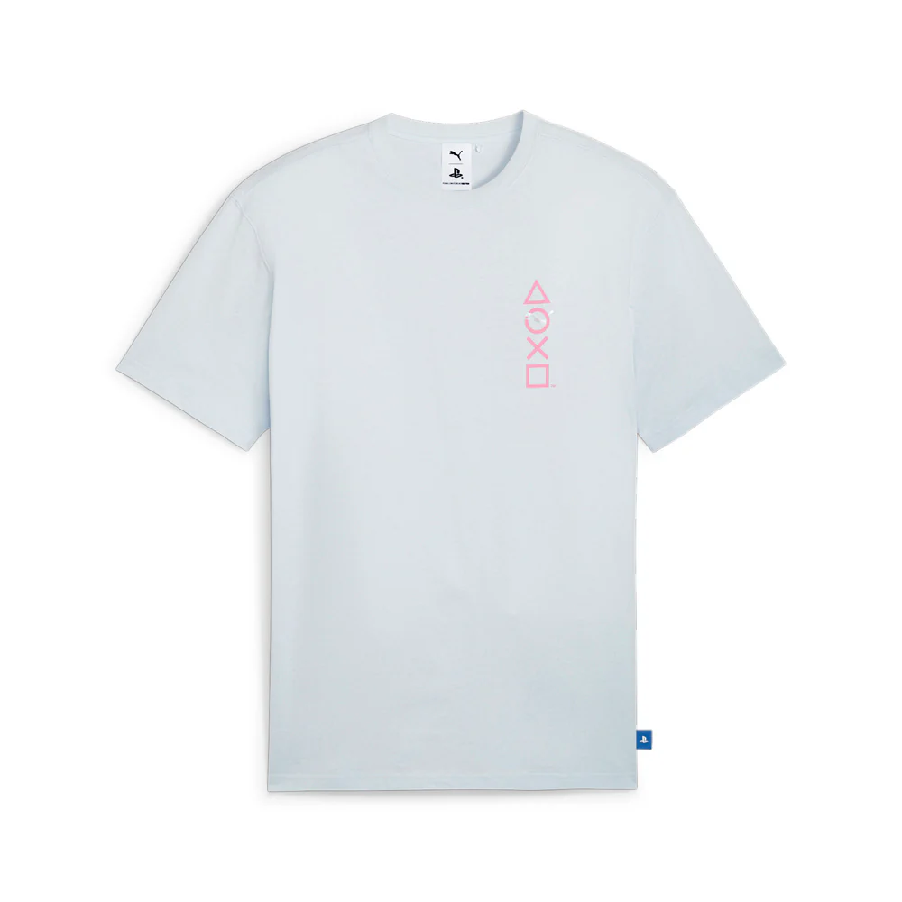 PUMA X PLAYSTATION Elevated Logo Crew Neck Short Sleeve T-Shirt