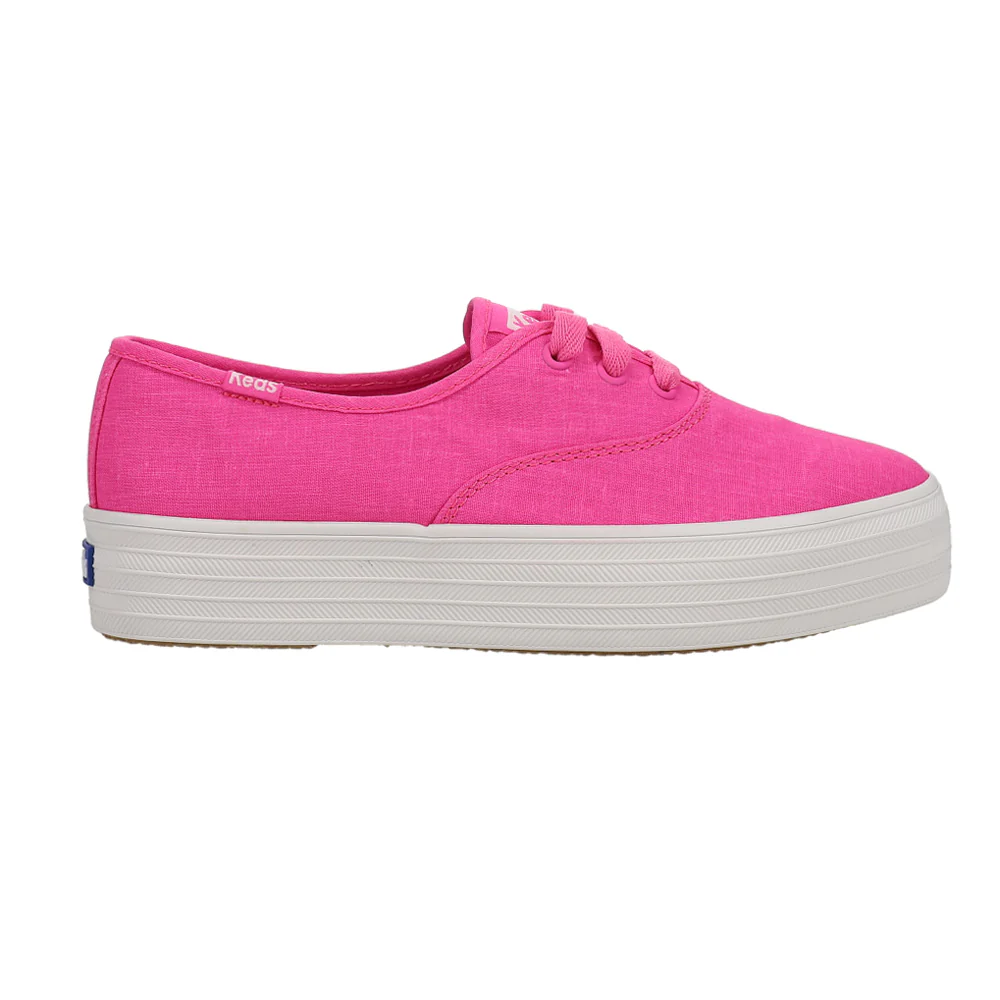 Point Canvas Lace Up Sneakers