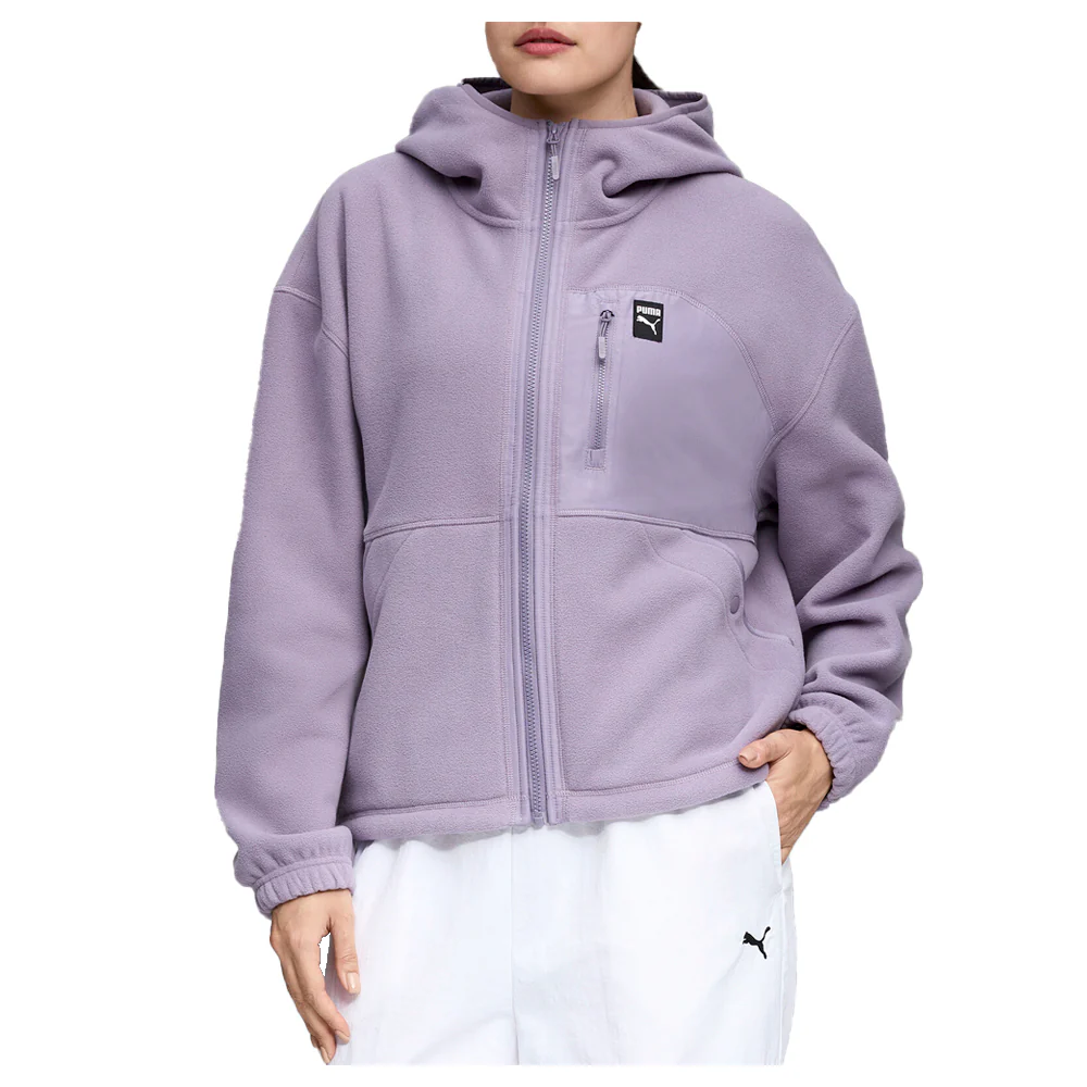 Polar Fleece Hooded Full Zip Jacket - Image 3