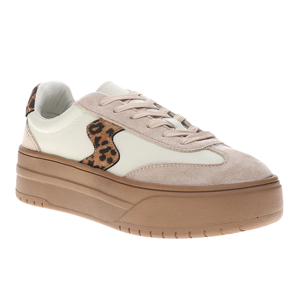 Pop Off Leopard Platform Lace Up Sneakers - Image 2