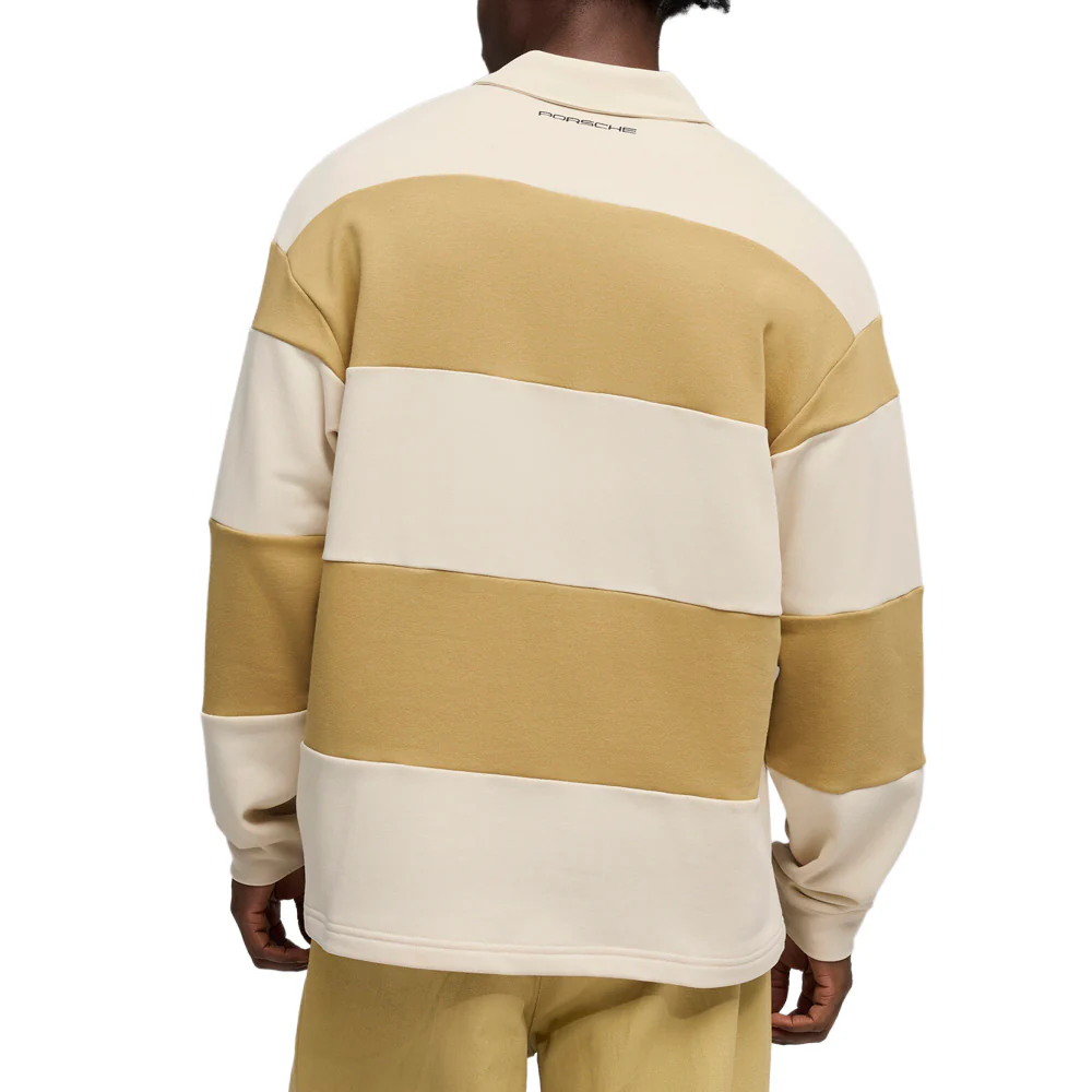 Porsche Legacy Striped Long Sleeve Polo Shirt - Image 4
