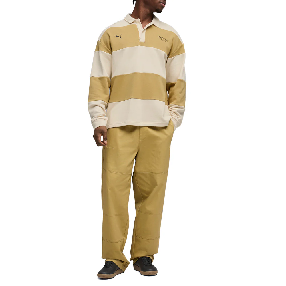 Porsche Legacy Striped Long Sleeve Polo Shirt - Image 5