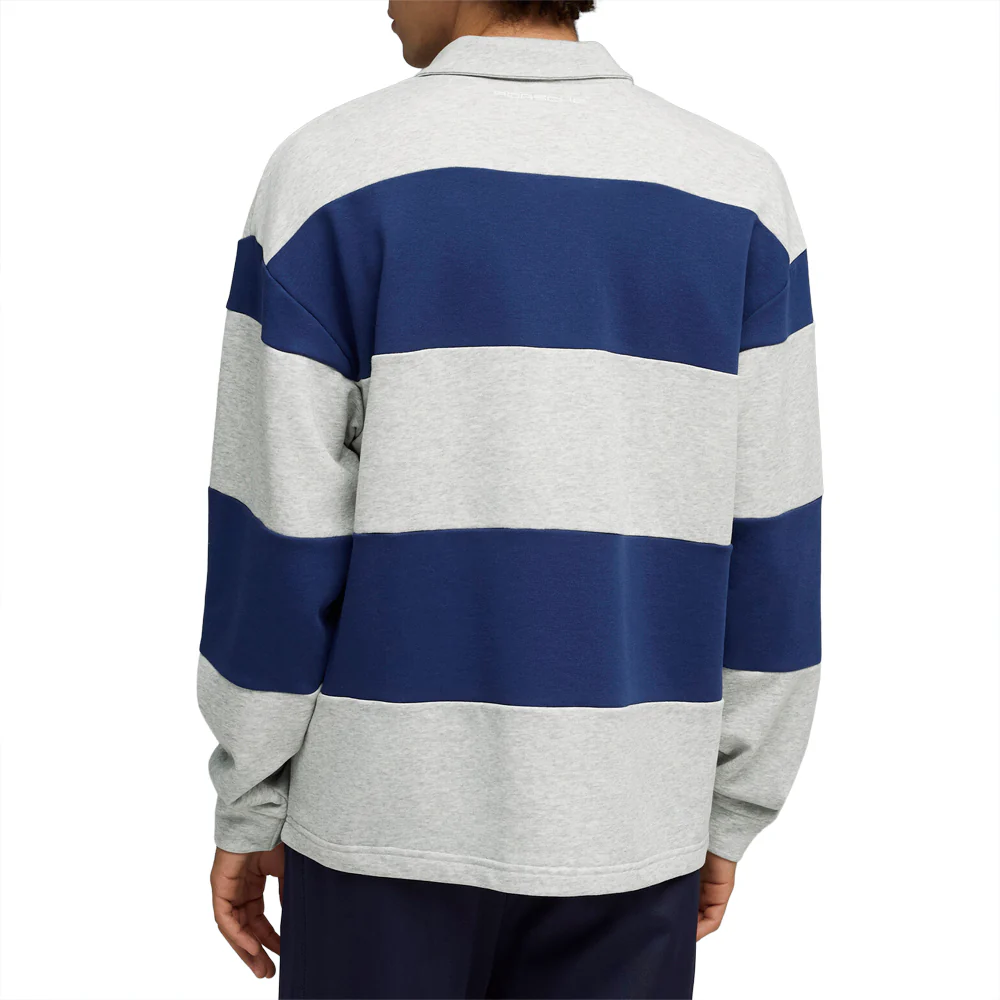 Porsche Legacy Striped Long Sleeve Polo Shirt - Image 4