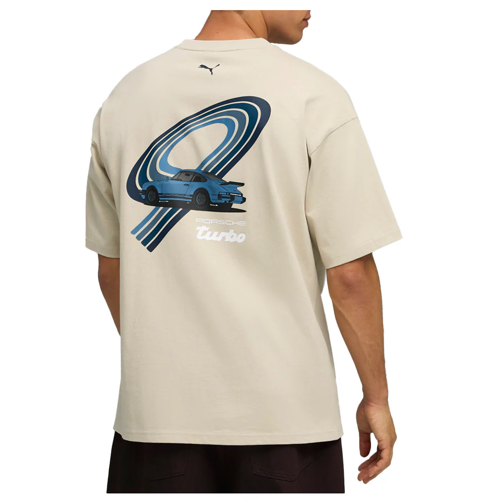 Porsche Legacy Turbo Graphic Crew Neck Short Sleeve T-Shirt - Image 4
