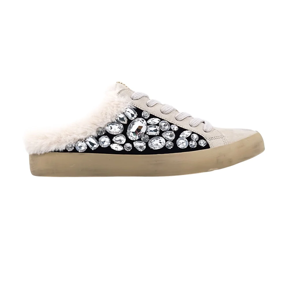 Portia Rhinestone Lace Up Mule Sneakers