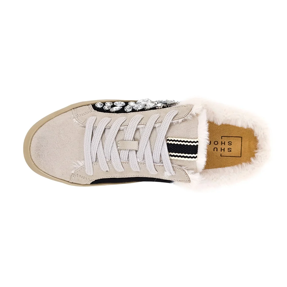 Portia Rhinestone Lace Up Mule Sneakers - Image 4