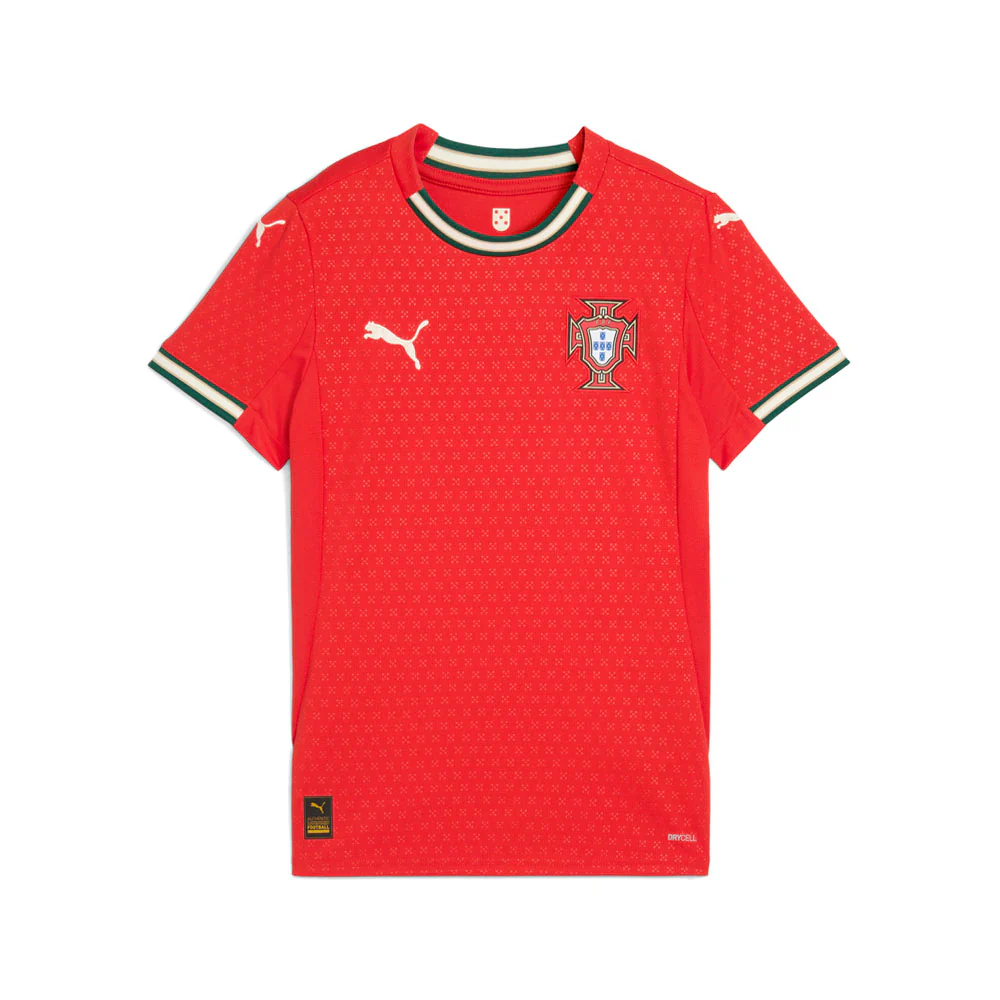 Portugal Home Crew Neck Short Sleeve Soccer Jersey - Image 3
