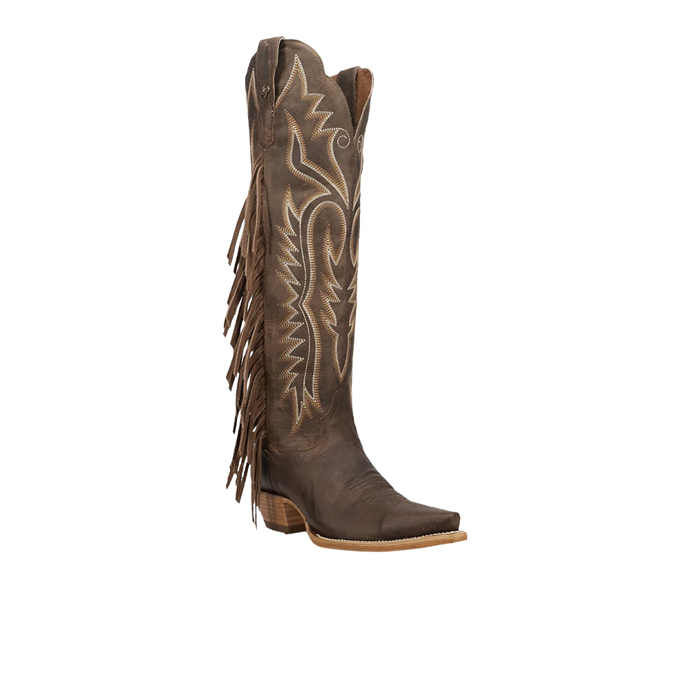 Prairie Dancer Fringe Snip Toe Zippered Cowboy Boots - Image 2