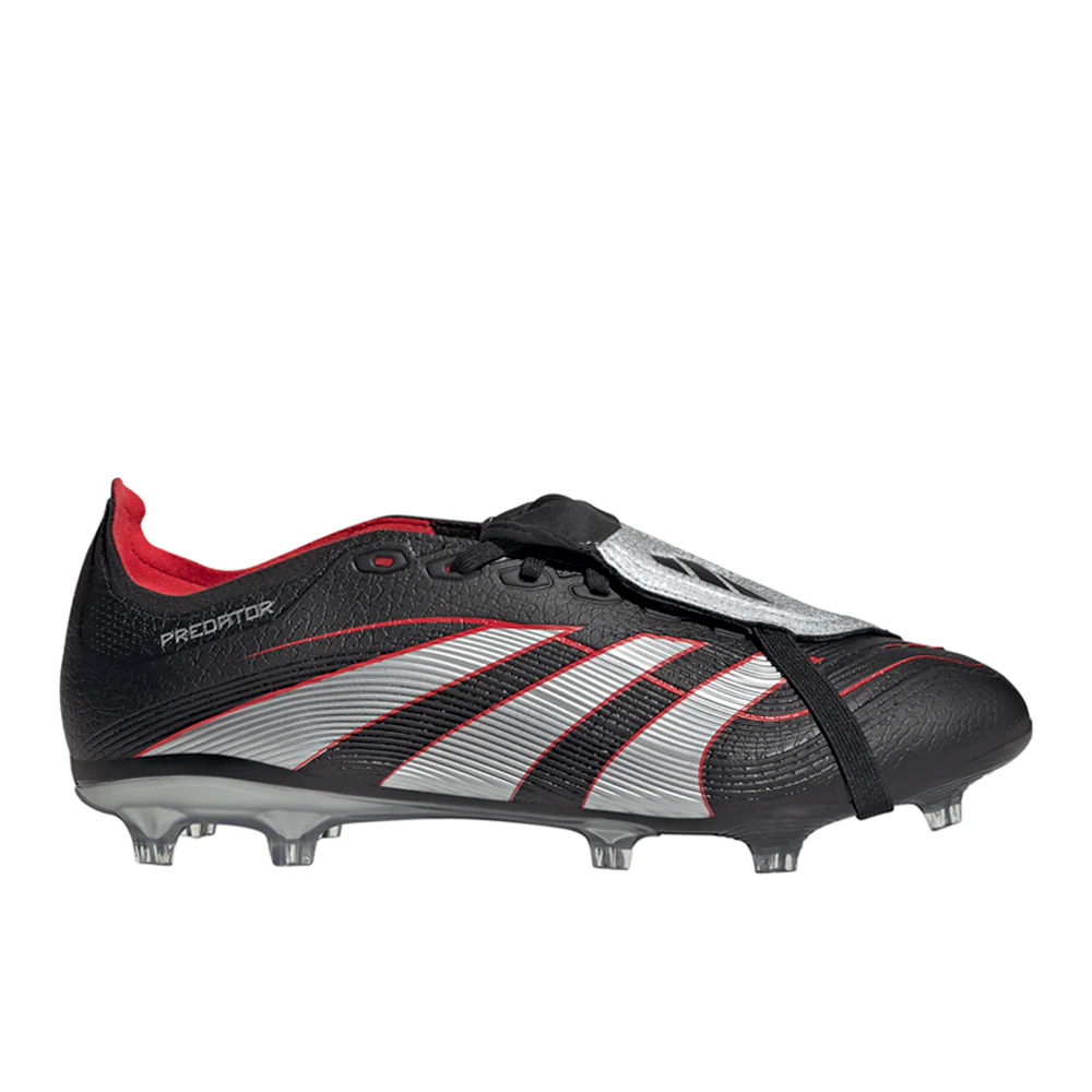 Predator Obsidian Strike Fold-Over Tongue Firm Ground/Multi Ground Soccer Cleats