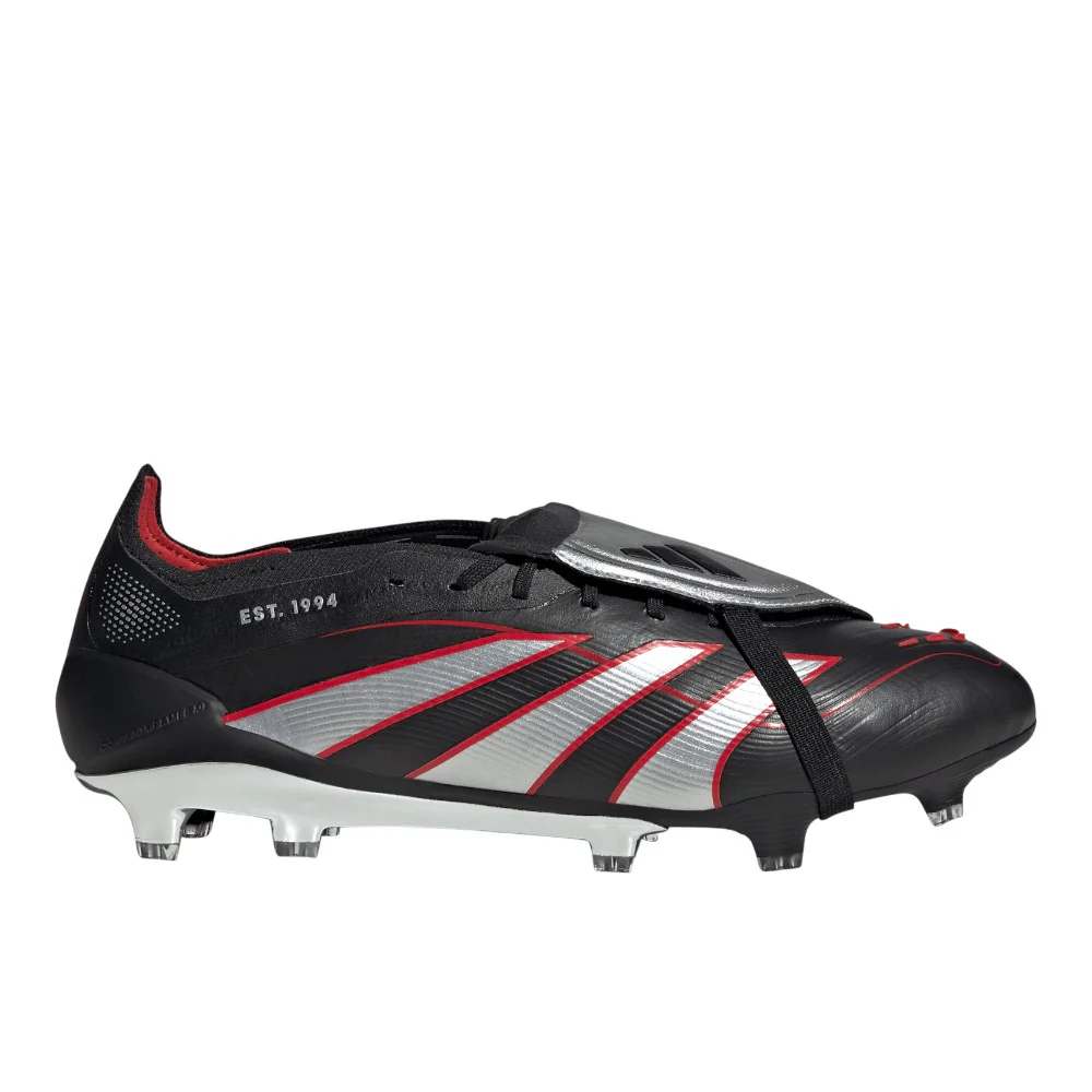 Predator Obsidian Strike Fold-Over Tongue Firm Ground Soccer Cleats